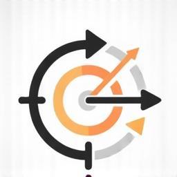 Arrow hitting target icon
