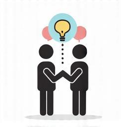 People sharing ideas icon